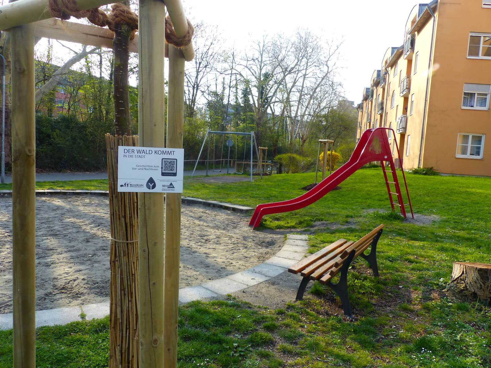 Schild bei Station 9